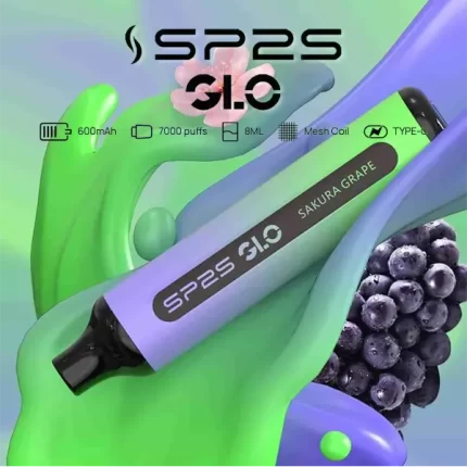【15種口味】SP2S GLO 7000口一次性拋棄式電子煙 磨砂機身 防漏油結構 超長續航:圖片 4