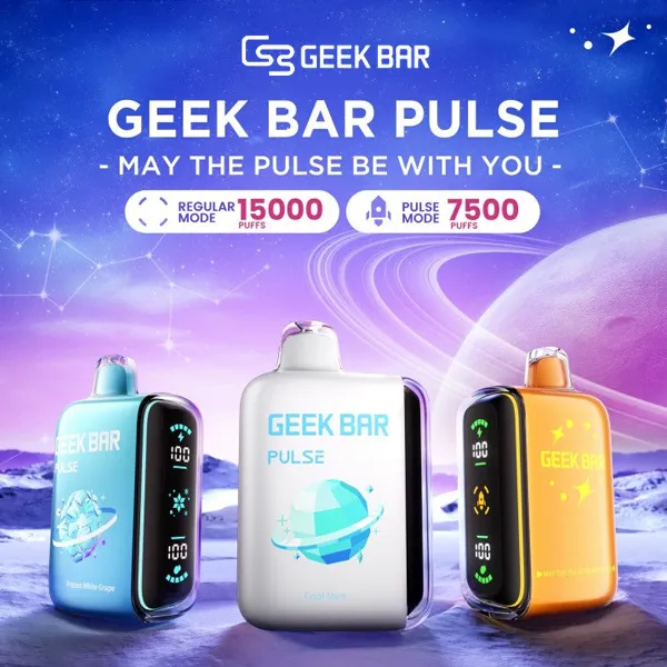 GEEK BAR PULSE 小火箭15000Puffs 一次性電子煙|可充電LED顯示:圖片 3