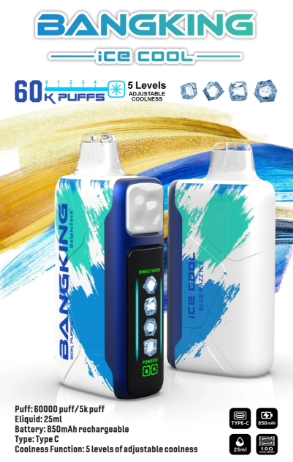 BangKing Ice Cool 60000 Puffs 拋棄式電子煙 五檔涼度可調一次性電子煙 新品上市:圖片 5