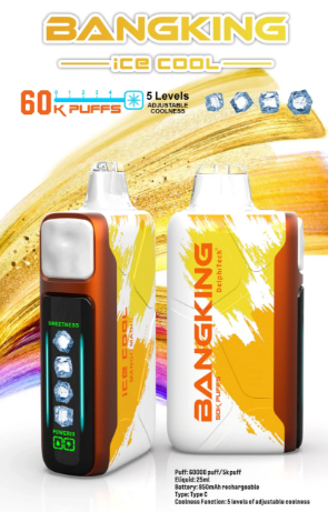 BangKing Ice Cool 60000 Puffs 拋棄式電子煙 五檔涼度可調一次性電子煙 新品上市:圖片 3